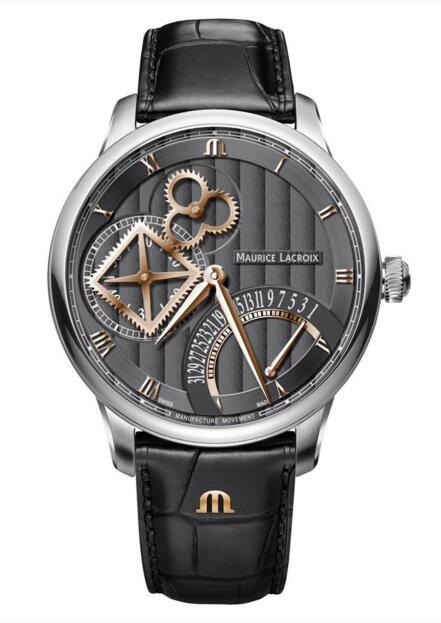 Maurice Lacroix Masterpiece MP6058-SS001-310-1 Square Wheel Retrograde Replica watches
